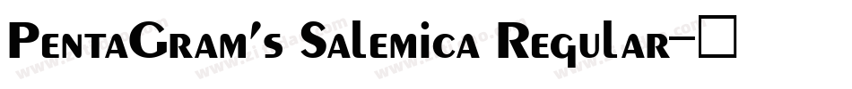 PentaGram’s Salemica Regular字体转换